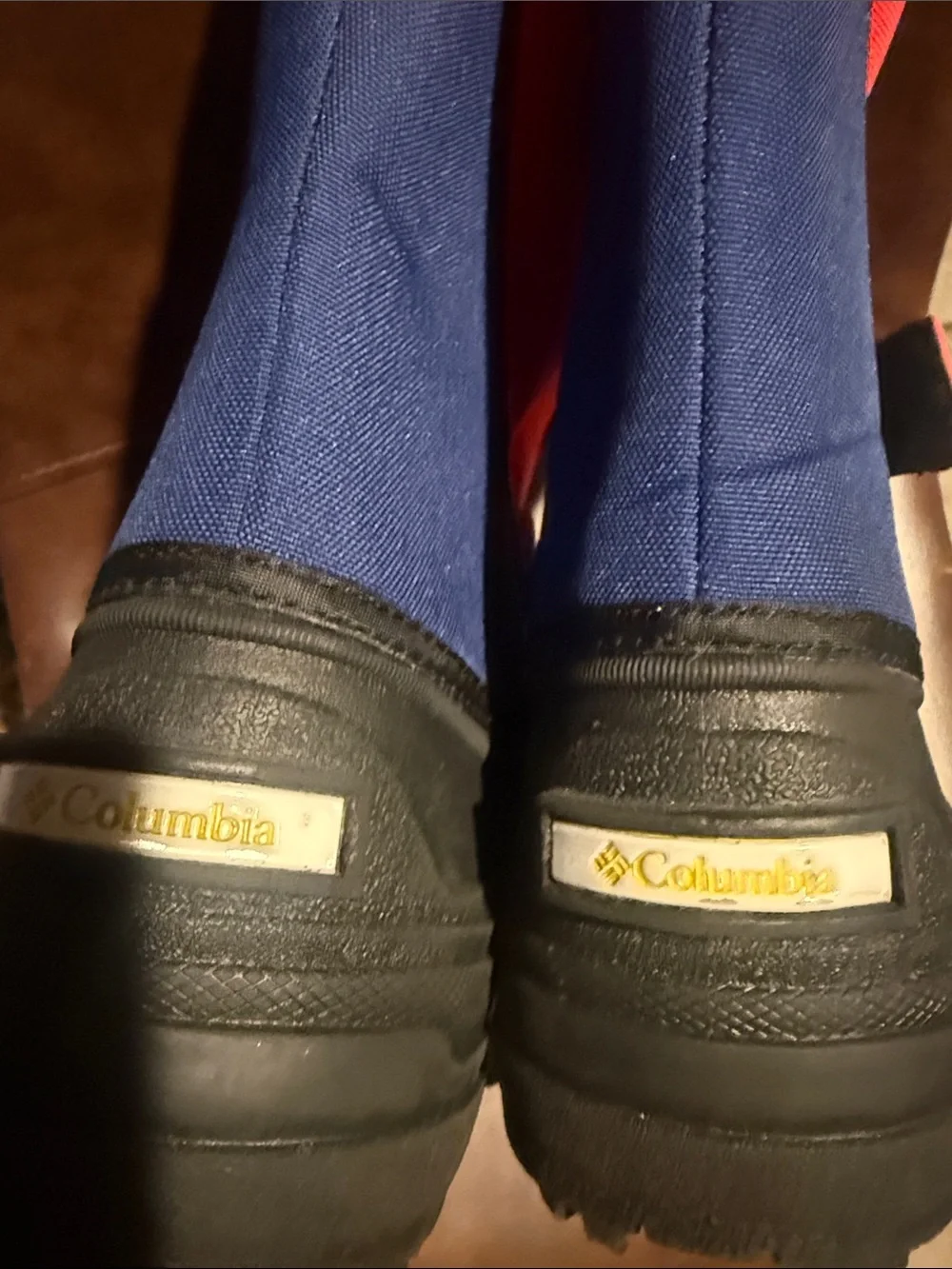 Columbia Kids Waterproof Boot in Red & Blue